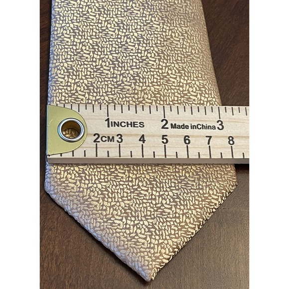 Hi Tie, Gold, Hand Made, 100% Silk, Men’s Neck Tie - Picture 4 of 11